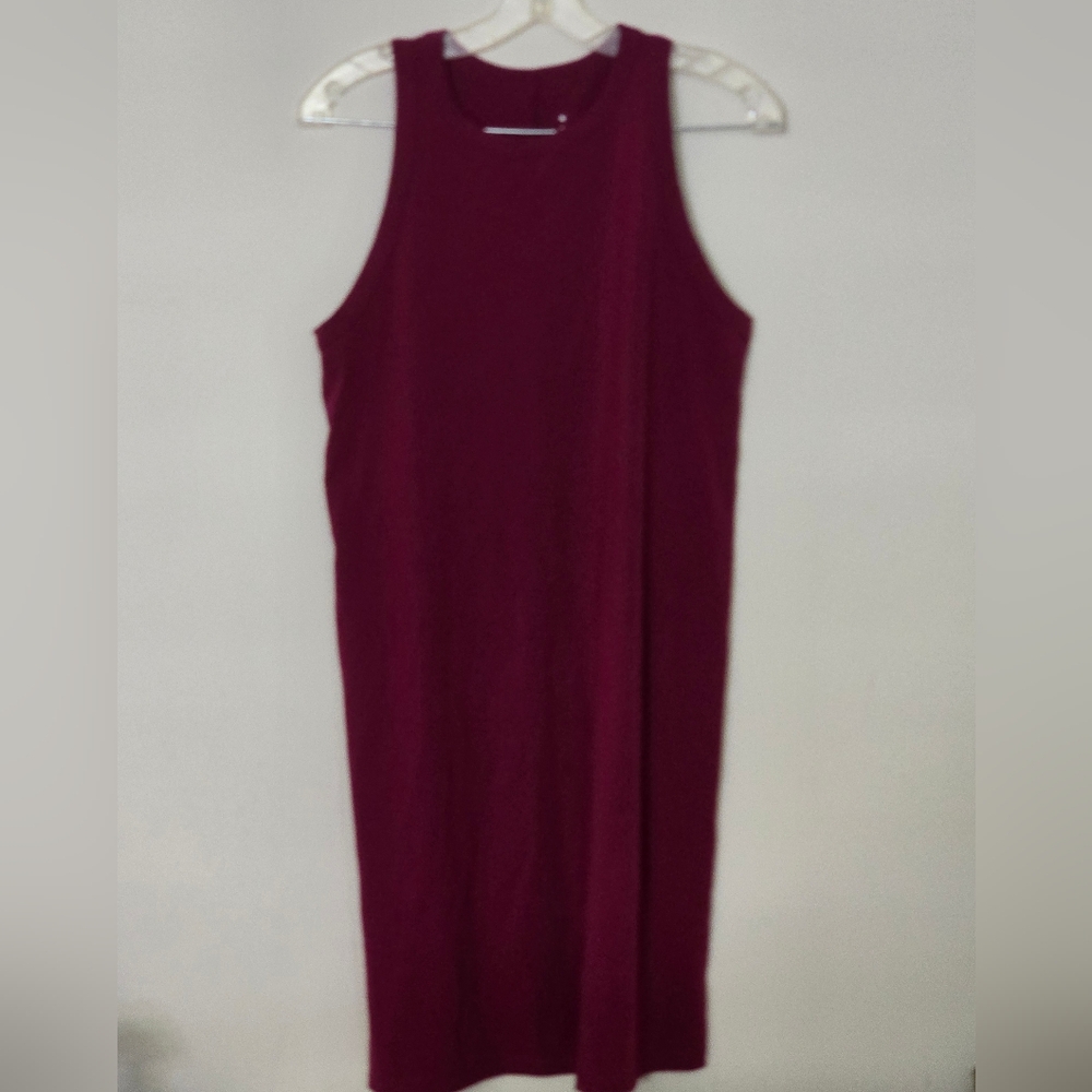 A New Day Burgundy Sleeveless Dress
